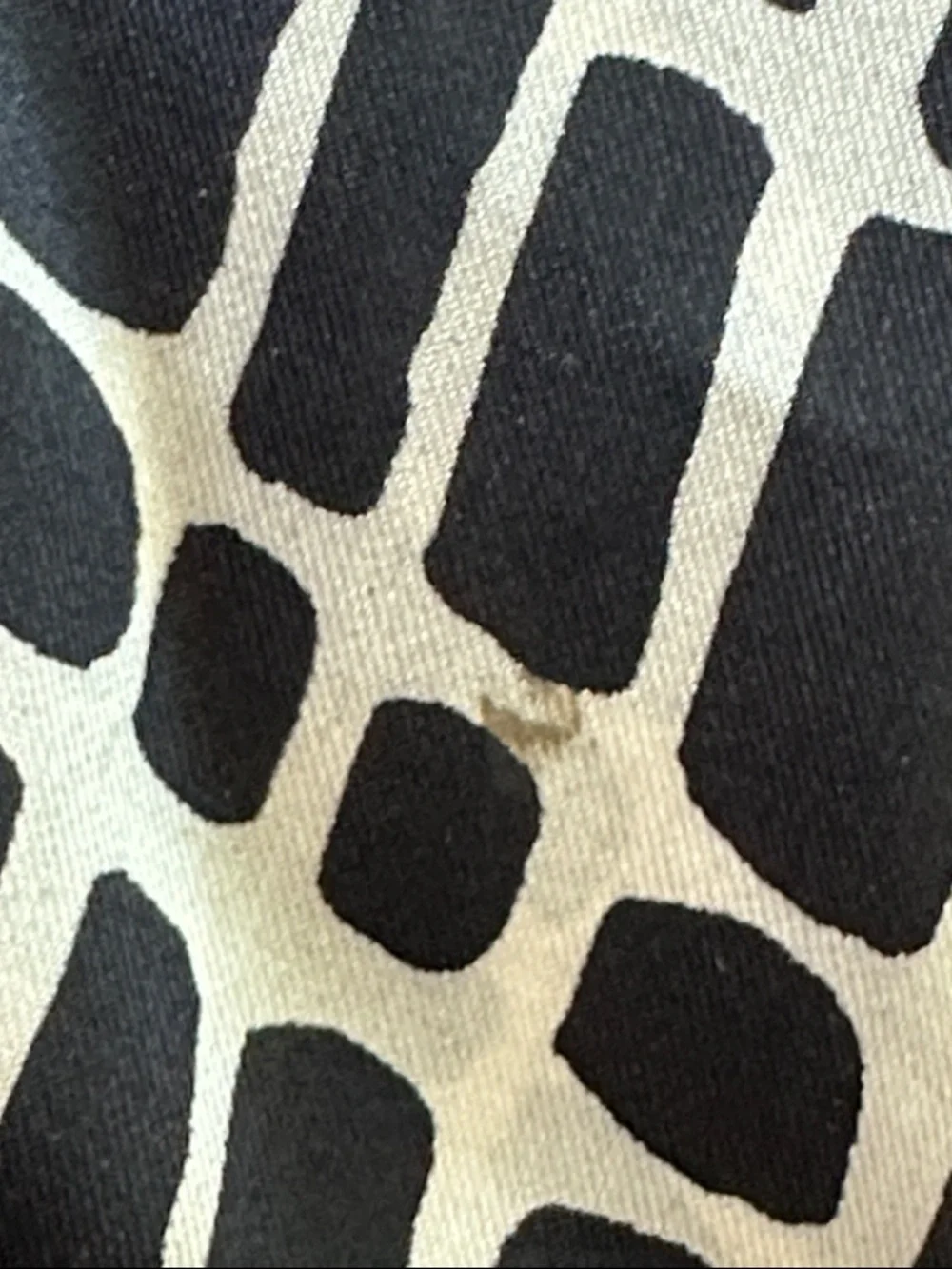 Vtg  Scarves by Vera Black & Tan Abstract Graphic Print Silk‎ Infinity Scarf